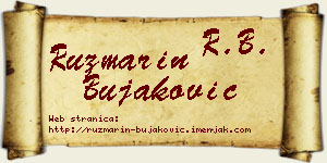 Ruzmarin Bujaković vizit kartica